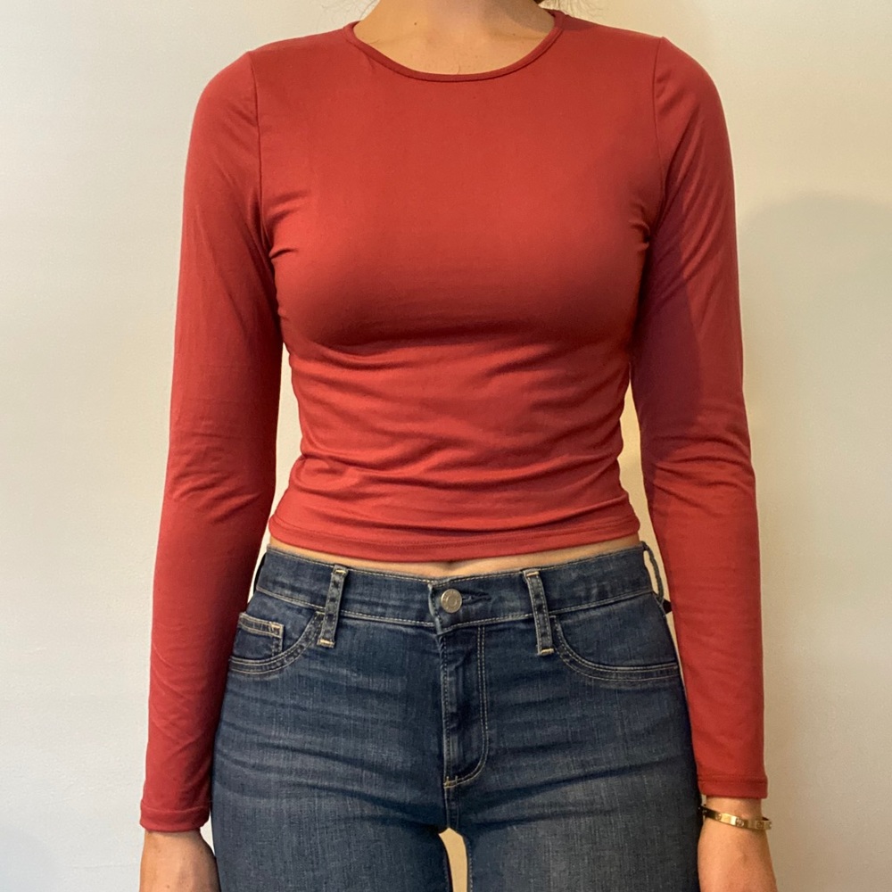 Cropped Long Sleeve Shirt